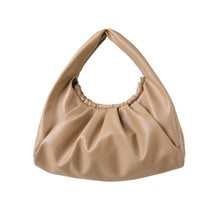 Load image into Gallery viewer, PU Leather Shoulder Bags Top-Handle Bag Braided Ruched Trendy Purse 22813