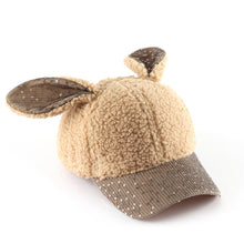 Load image into Gallery viewer, Winter plush  rabbit ears Caps  Warm  Outdoor Activities Hats for Women  22612