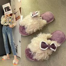 Load image into Gallery viewer, Women&#39;s Bow tie Slippers Open Toe Anti-Slip House Slippers 22S05