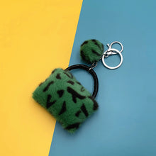 Load image into Gallery viewer, Leopard Bag Keychain Cute Plush Cartoon Pendant 22C10