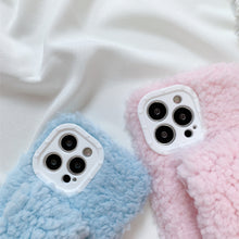 Load image into Gallery viewer, Plush Case For iPhone 13 Pro Max Furry Fluffy Case Soft Faux Fur Fuzzy Cover 22814