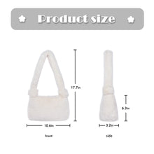 Load image into Gallery viewer, Women’s Shoulder Tote Handbags Fluffy Faux Fur Bag Crossbody Bag 21836