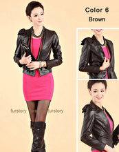 Load image into Gallery viewer, Genuine Sheep Leather Jacket Warm Coat Womens Coat