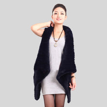 Load image into Gallery viewer, UE FS15268 Knitted real mink fur vest for women winter