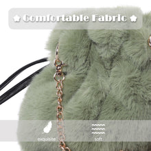 Load image into Gallery viewer, Tote Bag Faux Fur Wallet Ladies Plush Tote Bag 21843