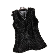 Load image into Gallery viewer, Fur Story 15216 Women&#39;s Knitted Short Real Mink Fur Vest