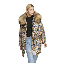 Load image into Gallery viewer, Fur Story Women&#39;s Parka Jacket Raccoon Fur Hood Fur Coat for Winter Detachable Lamb Fur Lining 18107