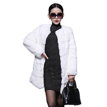 Load image into Gallery viewer, Fur Story Women&#39;s Real Rabbit Fur Coat Long Length with Full Sleeve