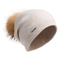 Load image into Gallery viewer, Pilipala Women&#39;s Slouchy Beanie Hat with Fur Pompom Warm Winter Hat