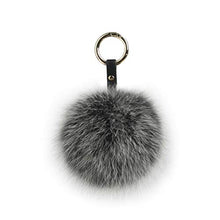 Load image into Gallery viewer, Fur Story FS16834 Fur Pom Pom KeyChain Bag Car Purse Charm Fluffy Fur Keychain Ball