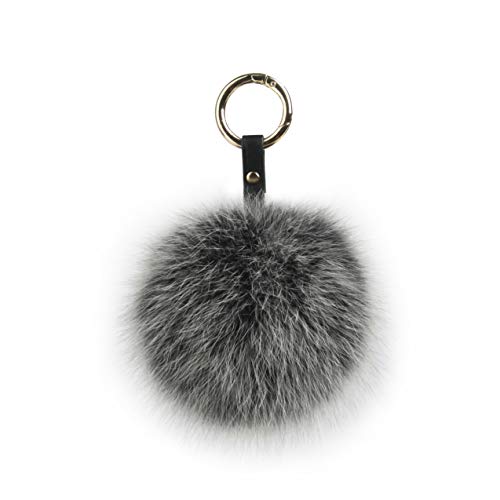 Fur Story Fur Pom Pom KeyChain Bag Car Purse Charm Fluffy Fur Keychain Ball