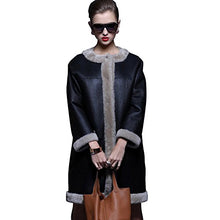 Load image into Gallery viewer, Women&#39;s Natural Long Lamb Fur Coat Double Faced Fur Coat