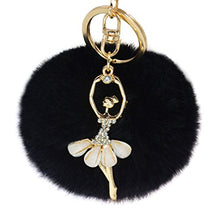 Load image into Gallery viewer, Fur Story FS16819 Fur Pom Pom KeyChain Bag Car Purse Charm Fluffy Fur Keychain Ball