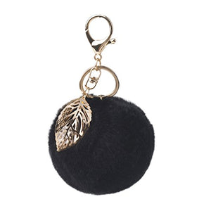 Fur Story FS17811 Fur Pom Pom KeyChain Bag Car Purse Charm Fluffy Fur Keychain Ball