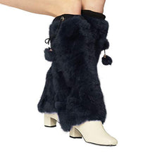 Load image into Gallery viewer, Fur Story Fur Leg Warmers Real Fur Rabbit Winter Leggings Boot Toppers For Women