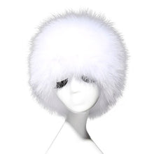 Load image into Gallery viewer, Fur Story 15663 Women&#39;s Knitted Real Puff Fox Fur Beanie Hat Skull Cap