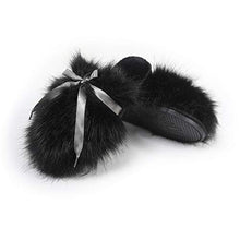 Load image into Gallery viewer, Fur Story FS20S09 Women&#39;s Faux Fur Slippers Memory Foam Cozy House Slipper Shoes Soft Flat Slide Sandals Indoor Outdoor