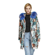 Load image into Gallery viewer, Fur Story Women&#39;s Parka Jacket Raccoon Fur Hood Fur Coat for Winter Detachable Lamb Fur Lining 18107