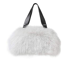 Load image into Gallery viewer, Fur Story Women&#39;s Winter Fur Fox Handbag Leather Ladies Shoulder Bag