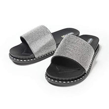 Load image into Gallery viewer, Glitter Rhinestone Slippers(Rivet)