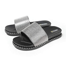 Load image into Gallery viewer, Glitter Rhinestone Slippers(Rivet)