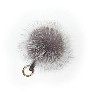 Fur Story FS16834 Fur Pom Pom KeyChain Bag Car Purse Charm Fluffy Fur Keychain Ball