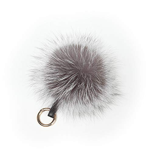 Fur Story Fur Pom Pom KeyChain Bag Car Purse Charm Fluffy Fur Keychain Ball