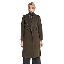 Load image into Gallery viewer, fur story Women&#39;s Long Double Faced Cashmere Coat Handmade Fashion Ladies Double Breasted Coat Full Sleeve