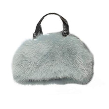 Load image into Gallery viewer, Fur Story Women&#39;s Winter Fur Fox Handbag Leather Ladies Shoulder Bag