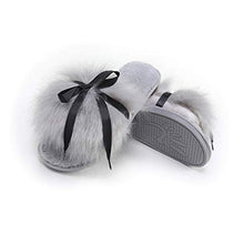 Load image into Gallery viewer, Fur Story FS20S09 Women&#39;s Faux Fur Slippers Memory Foam Cozy House Slipper Shoes Soft Flat Slide Sandals Indoor Outdoor