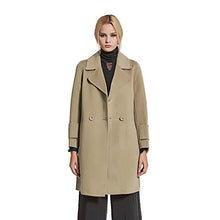 Load image into Gallery viewer, fur story Women&#39;s Long Double Faced Cashmere Coat Handmade Fashion Ladies Double Breasted Coat Full Sleeve