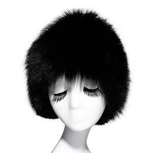 Fur Story 15662 Women's Real Puff Fox Fur Beanie Hat Skull Cap