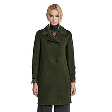 Load image into Gallery viewer, fur story Women&#39;s Long Double Faced Cashmere Coat Handmade Fashion Ladies Double Breasted Coat Full Sleeve