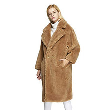 Load image into Gallery viewer, fur story Women&#39;s Lamb Fur Coat for Winter Teddy Bear Fur Jacket with Turnover Collar 18128
