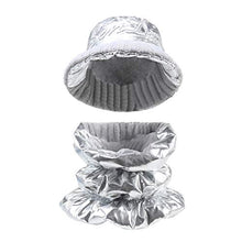 Load image into Gallery viewer, Pilipala Women&#39;s Winter Bucket Hat Shiny Metallic Reversible Warm Fishing Boonie Fashion Wide Brim Cap Unisex