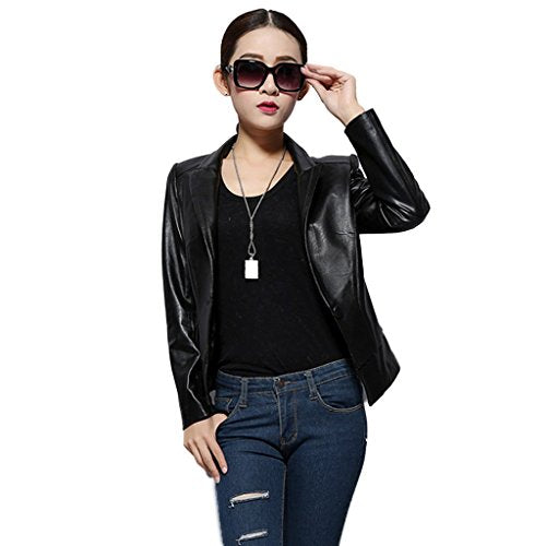 Fur Story Women's Short Genuine Sheep Leather Jacket