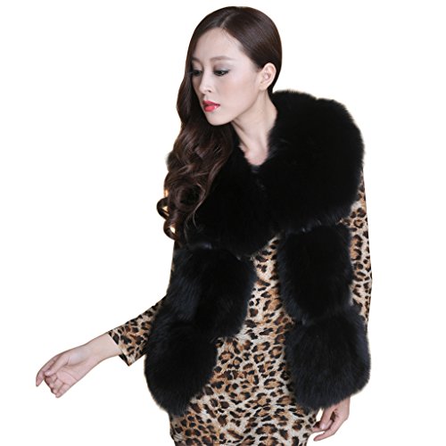 Fur Story Women's Short Real Fox Fur Vest