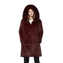 Load image into Gallery viewer, Ladies Winter Rabbit Belt Fox Fur Decorative Cover Warm Jacket 151254