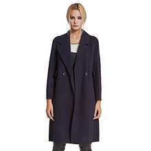 Load image into Gallery viewer, fur story Women&#39;s Long Double Faced Cashmere Coat Handmade Fashion Ladies Double Breasted Coat Full Sleeve