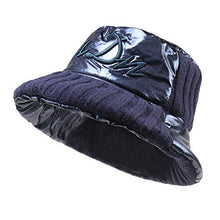 Load image into Gallery viewer, Pilipala Women&#39;s Winter Bucket Hat Shiny Metallic Reversible Warm Fishing Boonie Fashion Wide Brim Cap Unisex