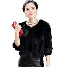 Load image into Gallery viewer, Fur Story Women&#39;s Short Genuine Rabbit Fur Coat