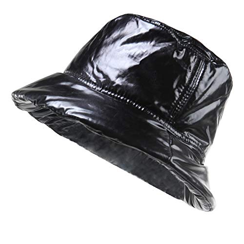 Pilipala Women's Winter Bucket Hat Warm Solid Color Fisherman Cap Cotton Warmer