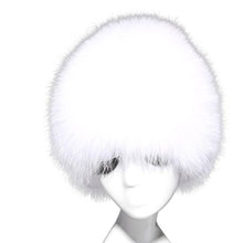 Load image into Gallery viewer, Fur Story 15662 Women&#39;s Real Puff Fox Fur Beanie Hat Skull Cap