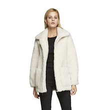 Load image into Gallery viewer, fur story Women&#39;s Lamb Fur Coat for Winter Teddy Bear Short Fur Jacket with Turnover Collar 18130