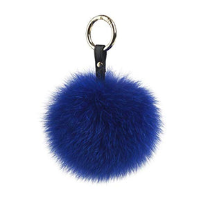 Fur Story FS16834 Fur Pom Pom KeyChain Bag Car Purse Charm Fluffy Fur Keychain Ball