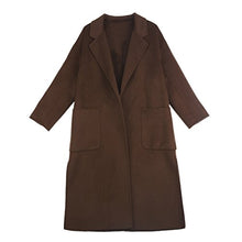 Load image into Gallery viewer, Fur Story Women&#39;s Long Double Faced Cashmere Coat Handmade Fashion Ladies Coat