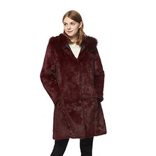 Load image into Gallery viewer, Ladies Winter Rabbit Belt Fox Fur Decorative Cover Warm Jacket 151254