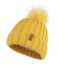 Load image into Gallery viewer, Pilipala Women Knit Beanie Hat with Fur Pompom Winter hat for Women Ski Cap
