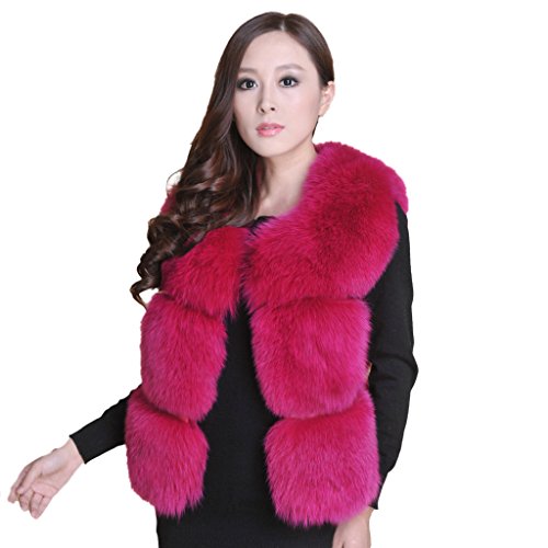 Fur Story Women's Short Real Fox Fur Vest