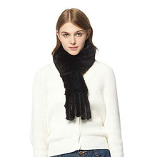 Load image into Gallery viewer, Women&#39;s Knitted Mink Fur Scarf For Winter Warm Shawl Scarves Fur Story FS050303